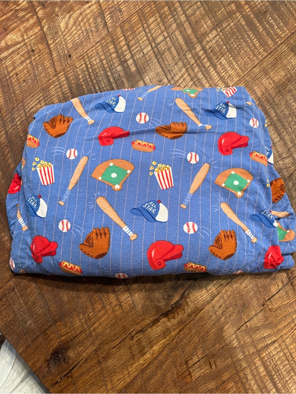 Little Sleepies Baseball Print Crib Sheet